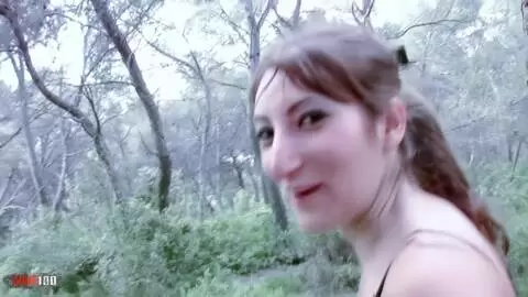 Porn jogging in the woods with Charlotte de Castille photo 11