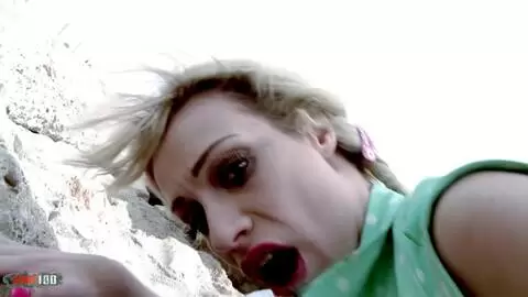 Fucking on the beach with big tits british pornstar Chessie Kay photo 10