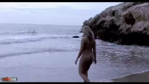 The young French girl Christaiks filmed on the beach photo 07