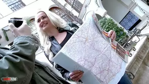 Delicious little Finnish tourist ass fucked in the woods photo 02