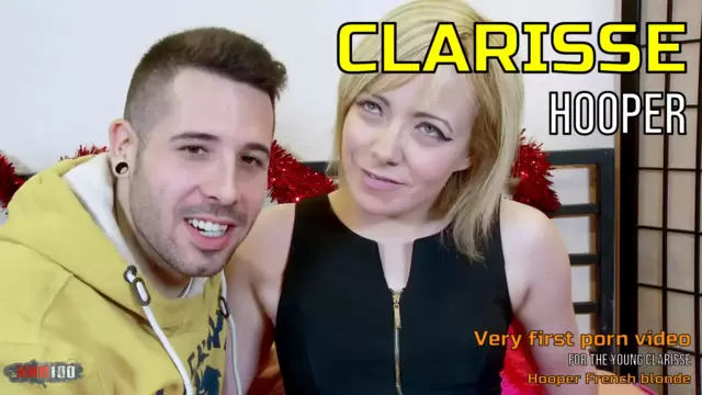 Very first porn video for the Young Clarisse Hooper French blonde