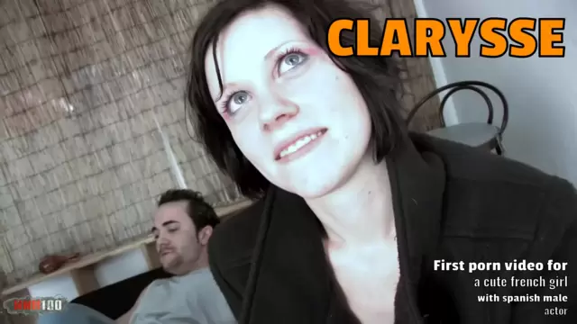 First porn video for a cute french ...