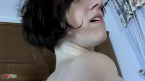 Clarysse Fox stripping in the kitchen.  photo 09