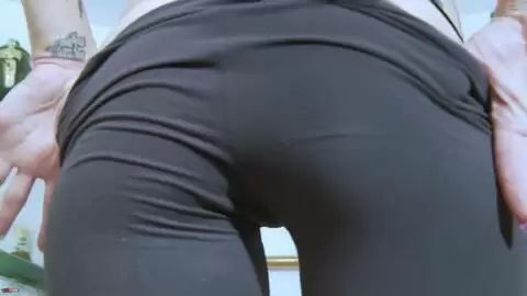 Beautiful Spanish brunette Cleo Gold in tight leggings does a striptease photo 09