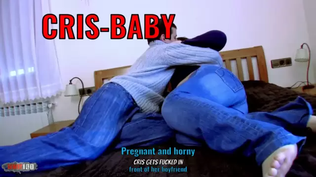 Pregnant and horny Cris gets fucked in front of her boyfriend