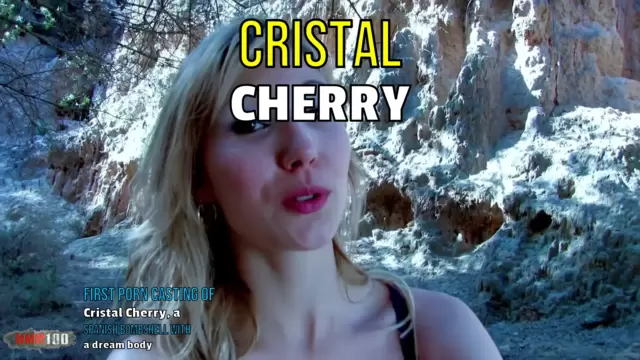 First porn casting of Cristal Cherry, a Spanish bombshell with a dream body