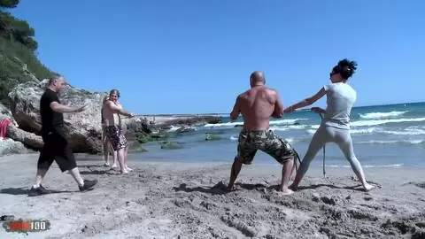 Terry goes one-on-one with a Nordic blonde who loves anal sex after an eventful tug-of-war event photo 05