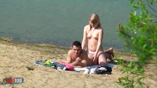 Spied having sex at the beach