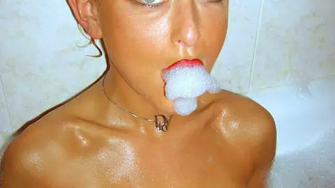 Blonde touching herself  photo 11