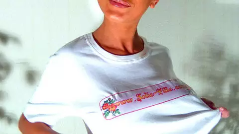 Blonde touching herself  photo 8