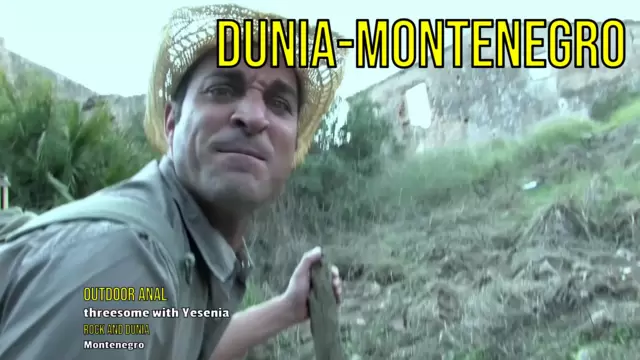 Outdoor anal threesome with Yesenia Rock and Dunia Montenegro