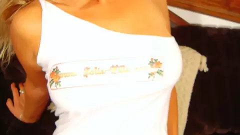 Great blonde with big boobs Electra doing a hot striptease  photo 4