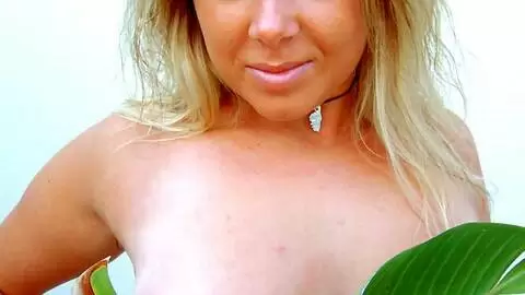 Lovely blonde with big tits Electra getting naked  photo 14