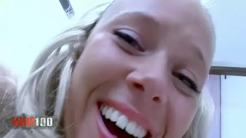 Electra, blonde with big natural tits fucked on the bed photo 13