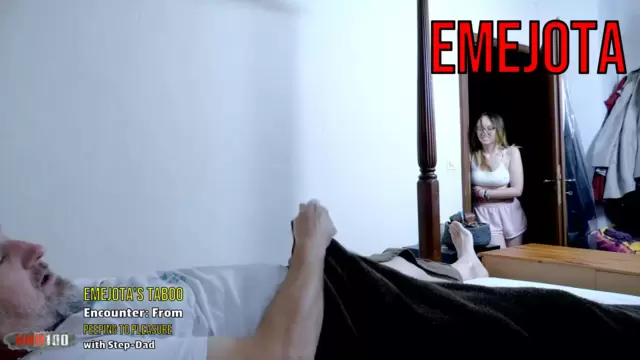 Emejota's Taboo Encounter: From Peeping to Pleasure with Step-Dad