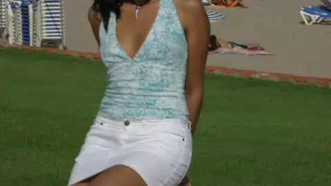 Hot petite brunette Emilce getting naked  photo 2