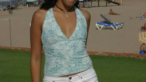 Hot petite brunette Emilce getting naked  photo 4