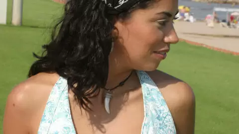 Hot petite brunette Emilce getting naked  photo 6