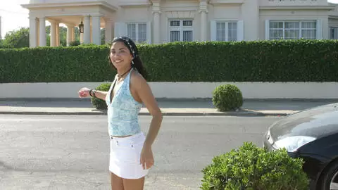 Hot petite brunette Emilce getting naked  photo 7