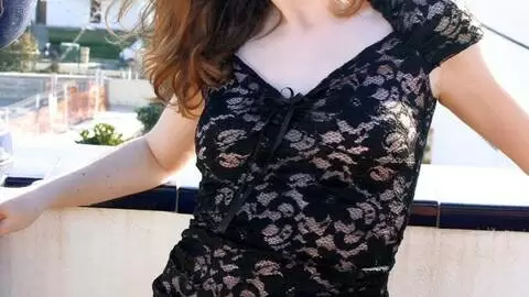 Hot brunette Emy getting naked  photo 13