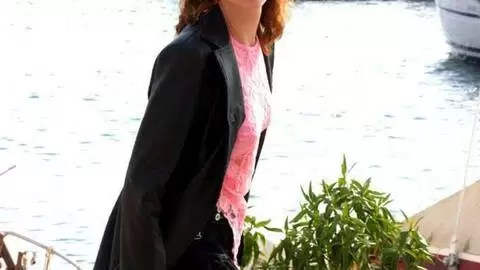 Horny brunette Emy doing a hot striptease  photo 11