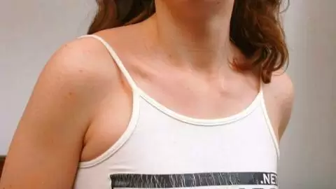 Horny brunette Emy doing a strip  photo 11