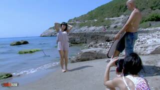 Shooting on the beach with the