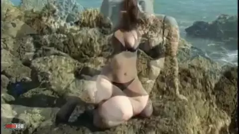 Great blonde with big boobs Eva Ross doing a hot striptease with a black outfit  photo 04