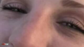 Nice blonde with big boobs eva