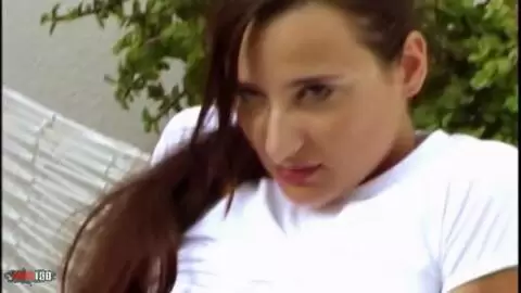 Great brunette with big boobs Eva doing a hot striptease  photo 04