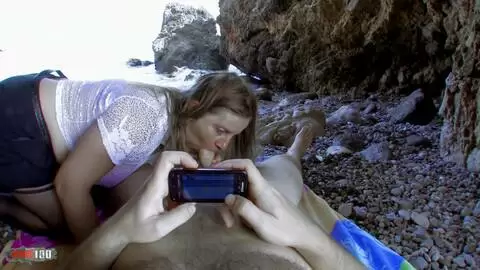 Beach Granny Gets Wild: Anal, Blowjob, Squirt photo 01