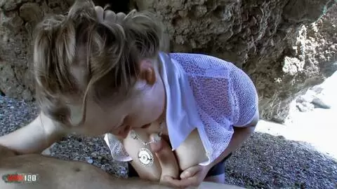 Beach Granny Gets Wild: Anal, Blowjob, Squirt photo 03