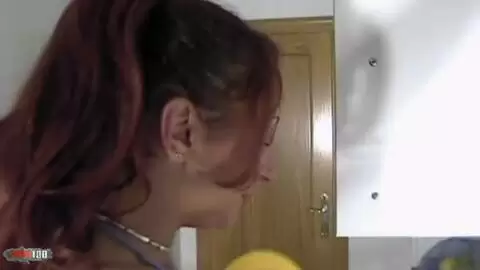 Slutty latin housewife strips and masturbates in kitchen photo 03