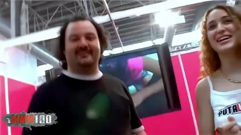 Monica Ledesma with Torbe at the Barcelona Cine Erotico Festival in 2006