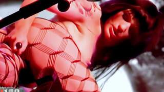 Nina roberts on stage at the e