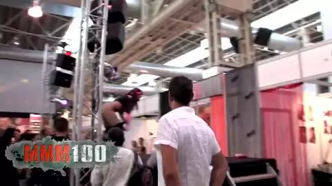 Jenny One dildoing herself in front of the 2007 ficeb audience photo 01