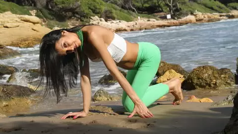 Pornostar Francys Belle stripping by the sea  photo 5