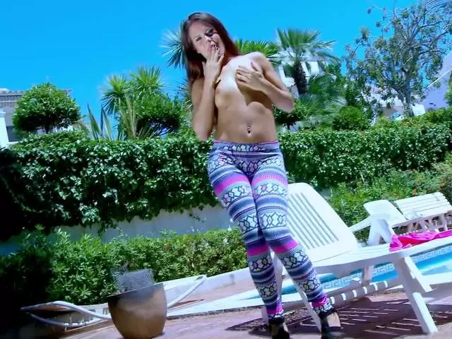 Geting naked at the pool photo 1