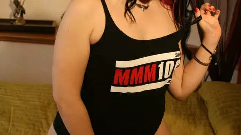 French amateur babe Ginger Rose posing with MMM100 t shirt photo 6