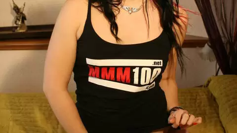 French amateur babe Ginger Rose posing with MMM100 t shirt photo 10