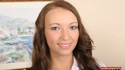 young brunette stripping naked  photo 1