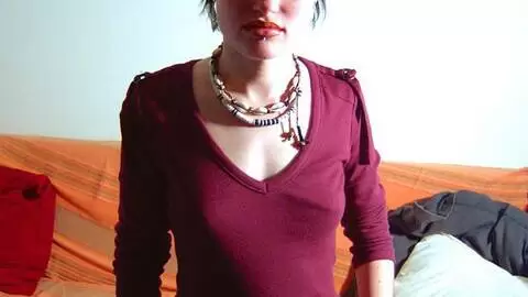 Little brunette teen first-timer shows off her sweet pussy