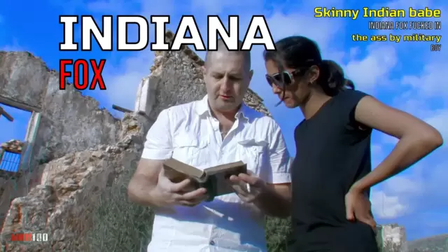 Skinny Indian babe Indiana Fox fucked in the ass by military boy 