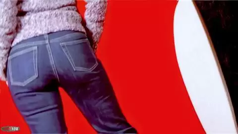 Photo session with young French amateur Jemi Sommer in jeans photo 01