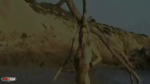 Small blonde geting naked at the beach photo 16