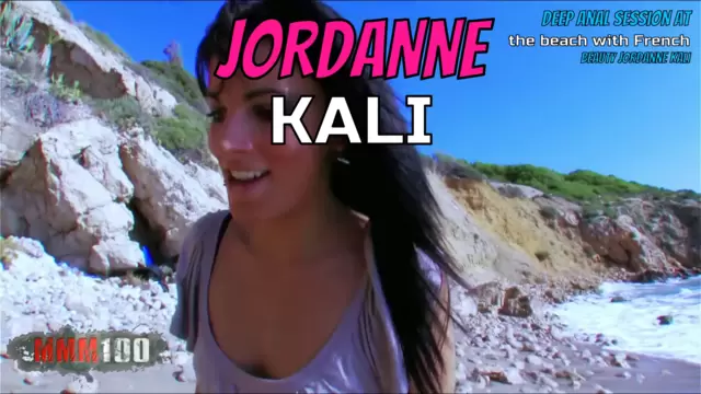 Deep anal session at the beach with French beauty Jordanne Kali