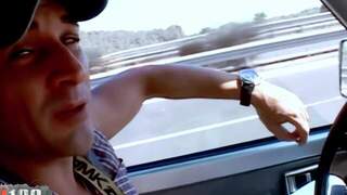 In the car with the handsome s