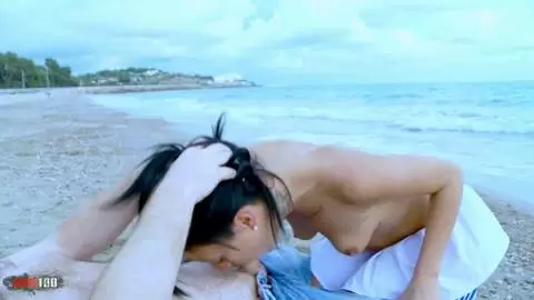 French babe Joyce Exess ass fucked on a public beach photo 04