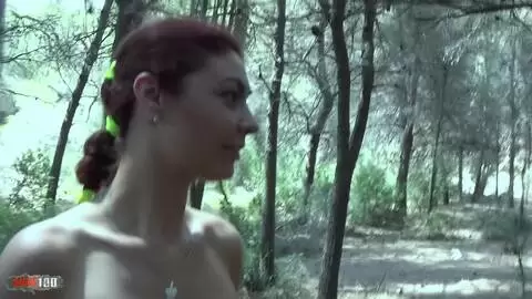 Outdoor anal fuck with the gorgeous French brunette Julia Gomez photo 09