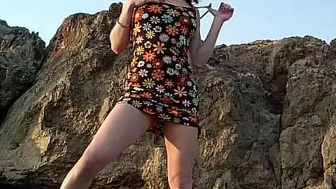 Julie strip off on the beach photo 5